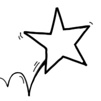 Pictogramme étoile synthèse visuelle